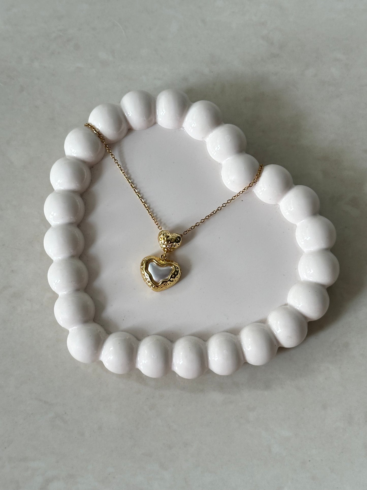 Pearl Heart Chain
