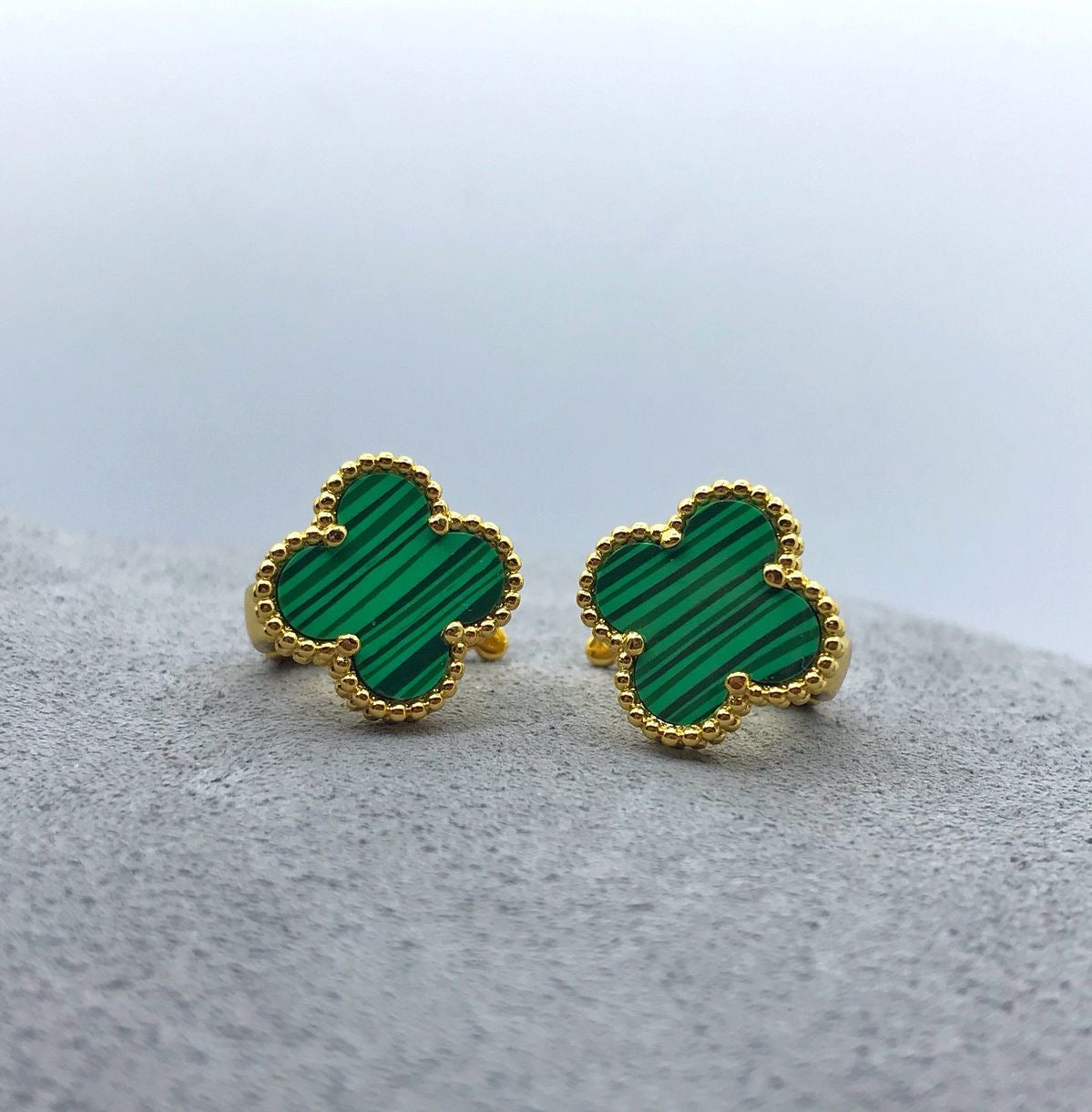 Green Clover Earring