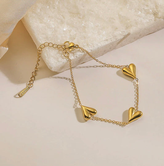 Heart Charm Bracelet