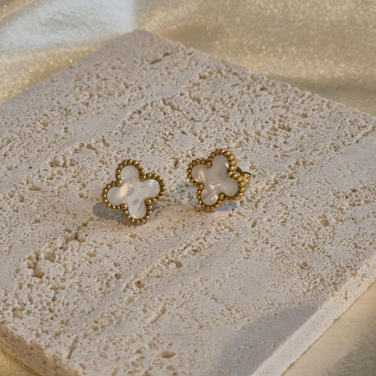 White Clover Earring