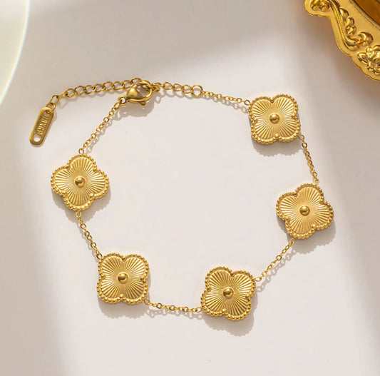 Gold Clover Bracelet
