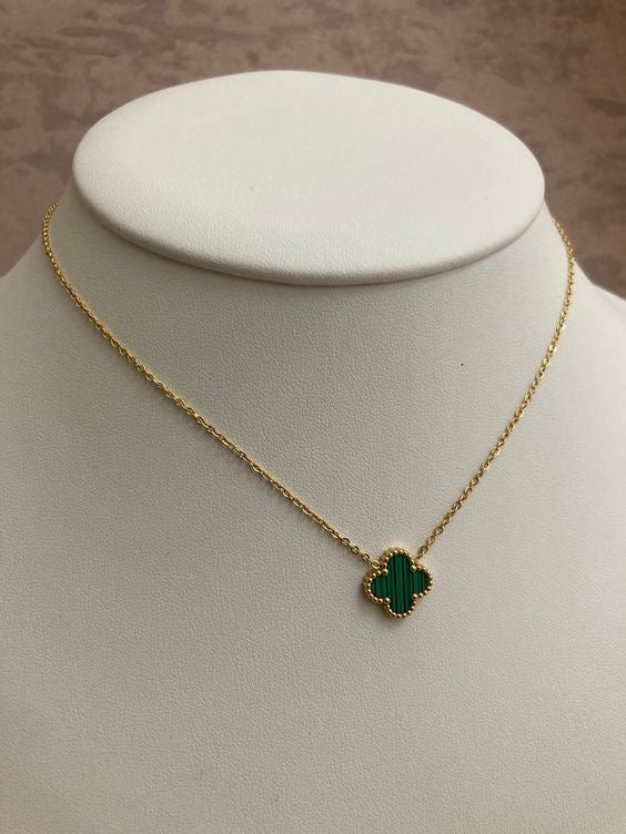 Green Single Clover Chain
