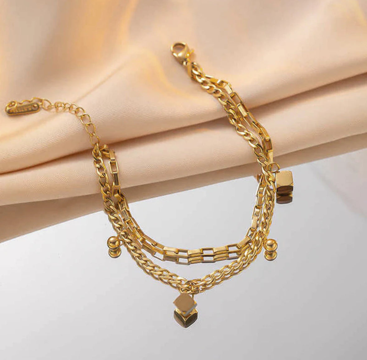 Cube Double Layered Bracelet