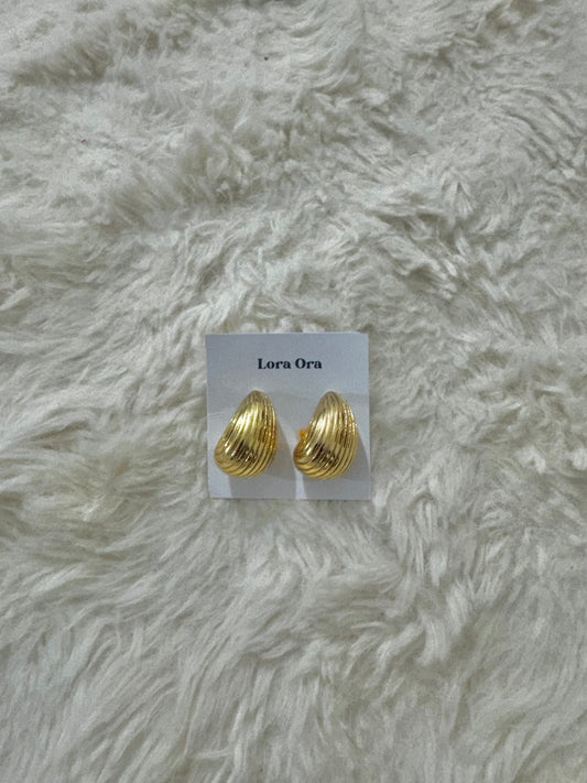 Textured Teardrop Earring