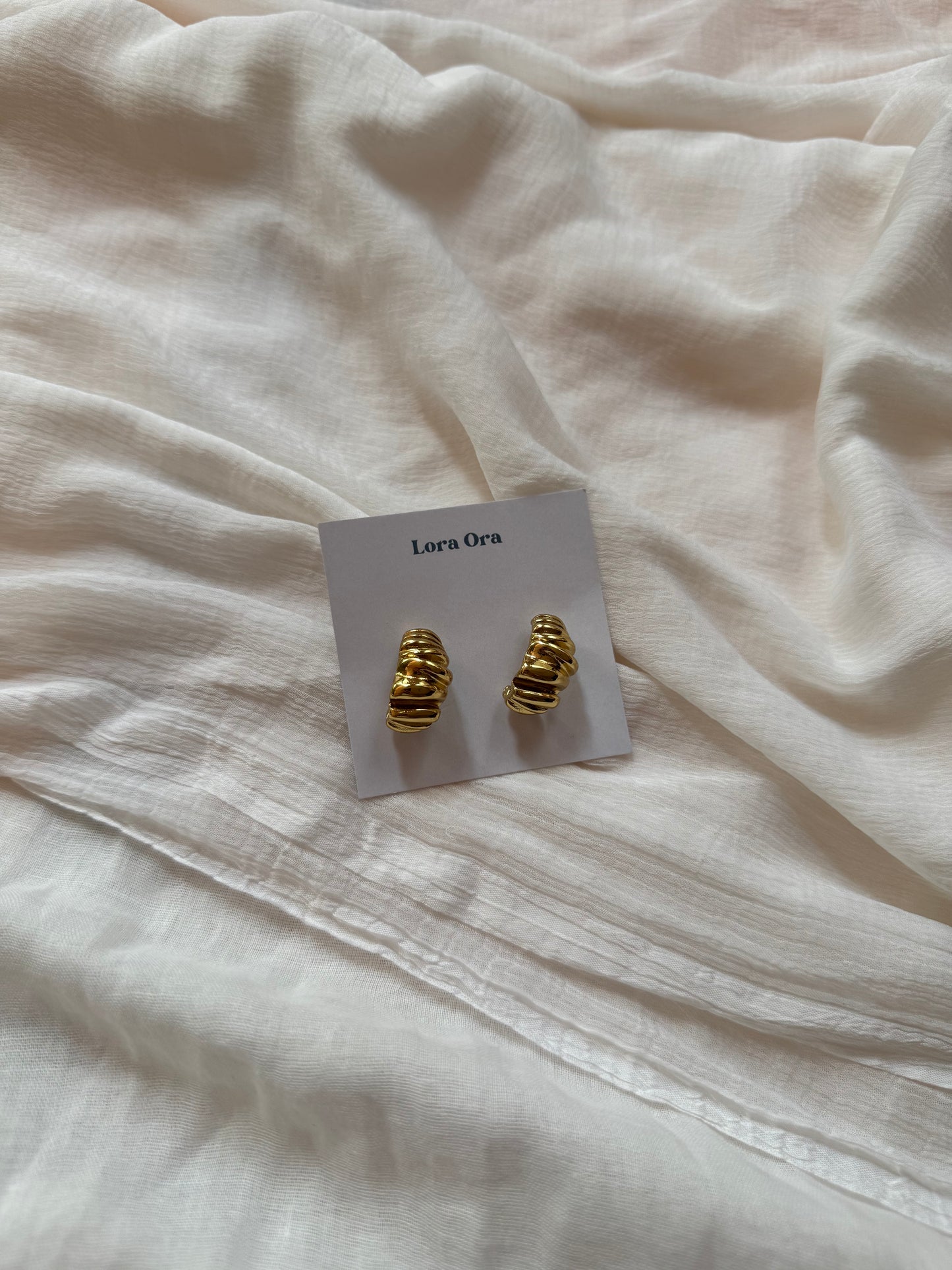 Esabelle Textured Earrings