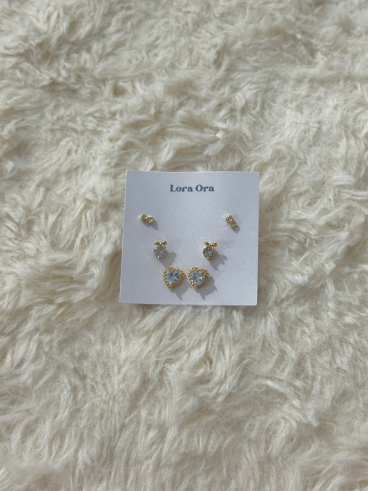 Nova Triple Ear Studs