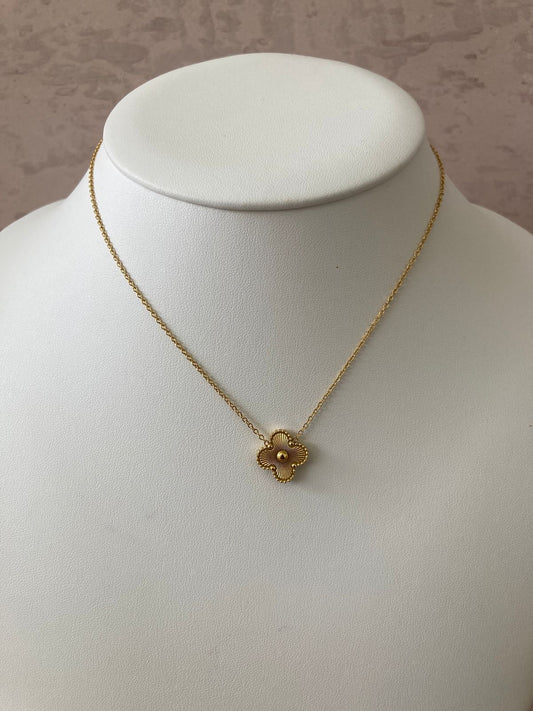 Gold Single Clover Chain